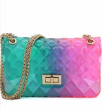 Chantel Multi Color Jelly Shoulder Bags