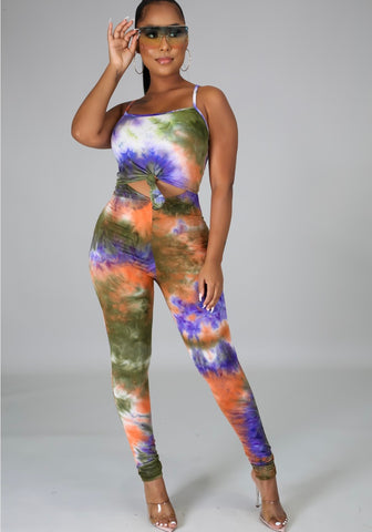 Take Charge Tie Dye Jumpsuit